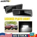 2X LED White Rear Bumper License Plate Light for Dodge Ram (2019–2022)