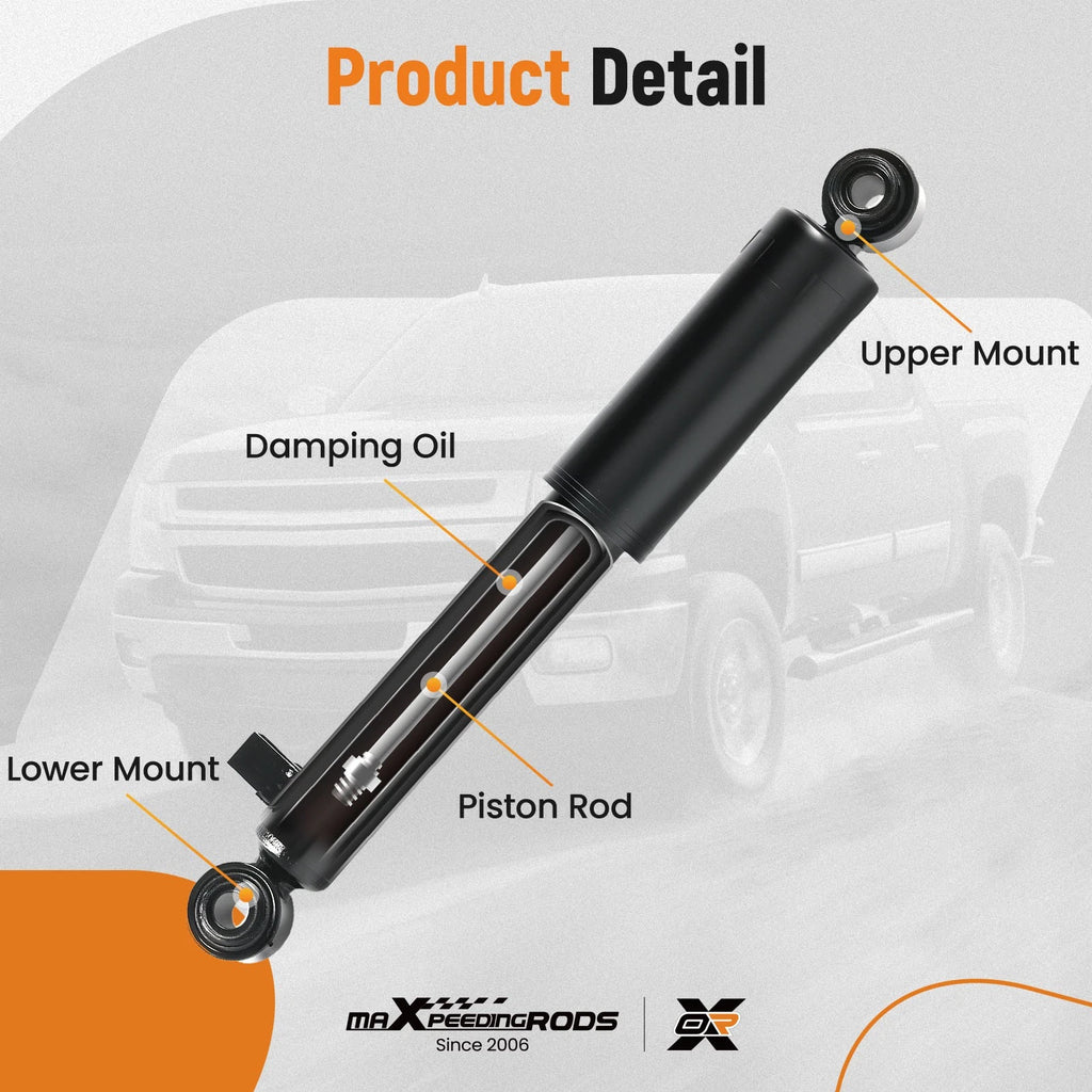 Set of 2 Rear Shock Absorbers for Hyundai Santa Fe (2007–2012)