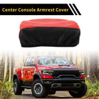 Center Console Lid Armrest Cover for Ford F-150 (2015–2020) Anti-Scratch Black Red