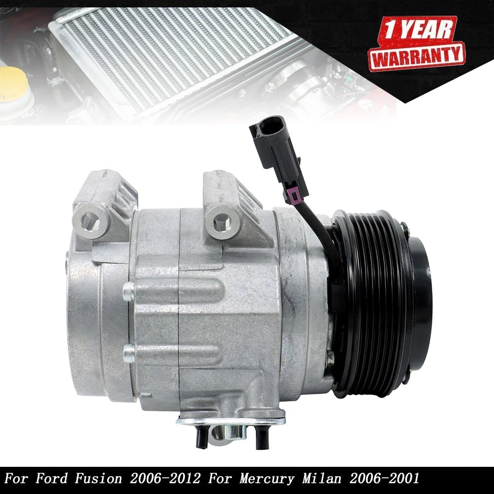 AC Compressor with Clutch for Ford Fusion, Lincoln MKZ (2006–2012)