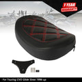 Passenger Backrest Pad with Red Stitching for Touring CVO Glide (1996-Present)