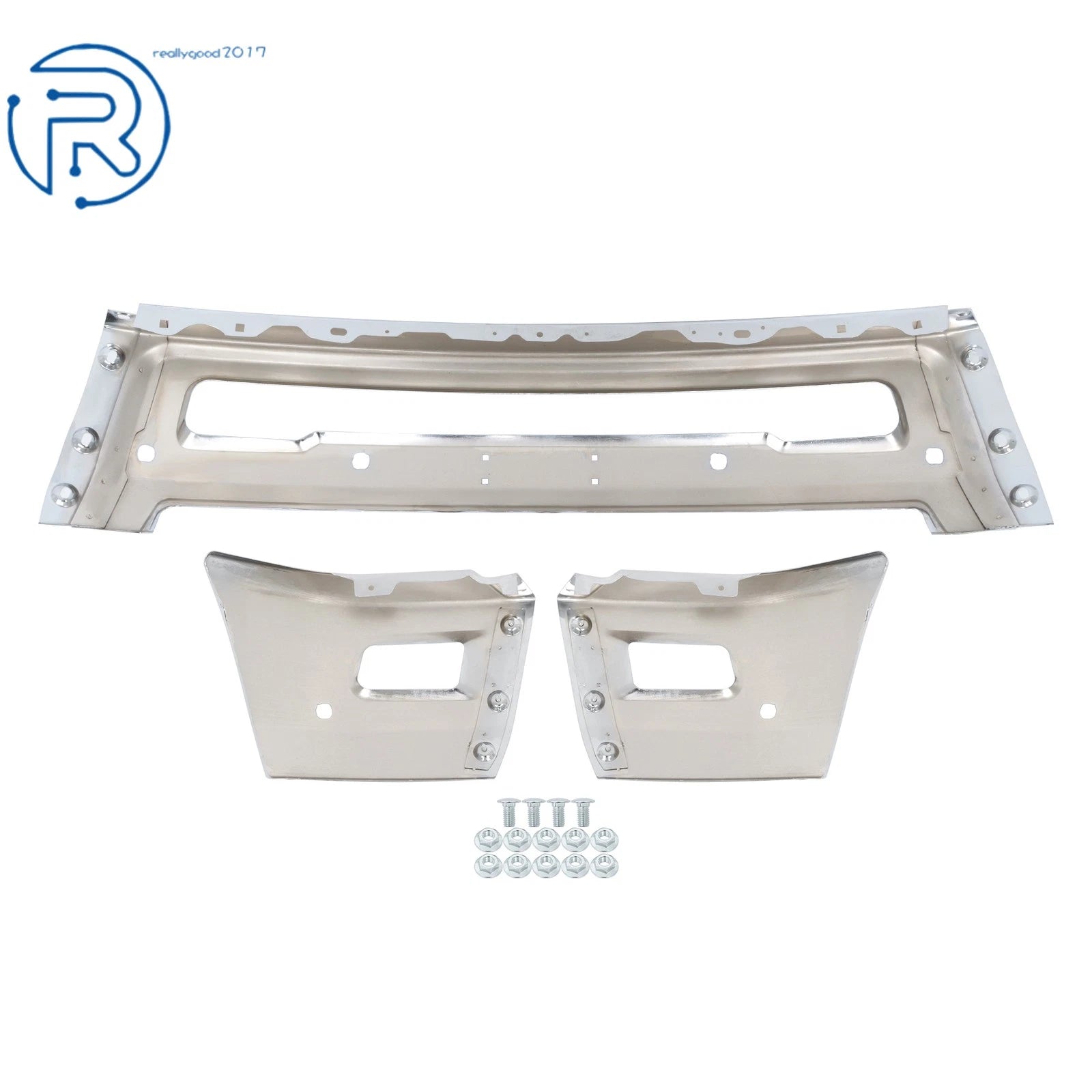 Chrome Split Front Bumper Face Bar for RAM 2500 3500 (2010-2018)