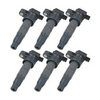Set of 6 Ignition Coils for Hyundai Sonata (2006–2010) & Santa Fe (2007–2014) & Kia Sedona (2007–2014)