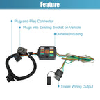 Set of 4 118269 Vehicle Side 4-Pin Trailer Wiring Harness for Kia Sorento (2011–2020)