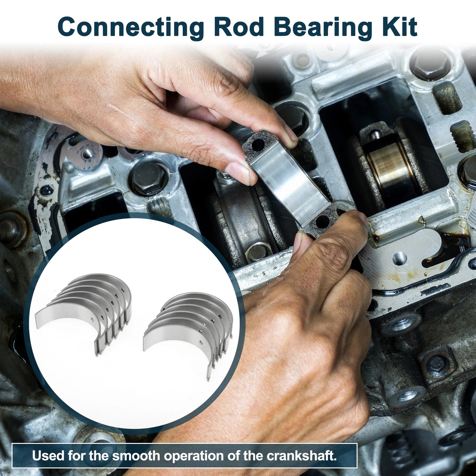 Set of 12 Connecting Rod Bearings for Nissan Altima  No.121114W000