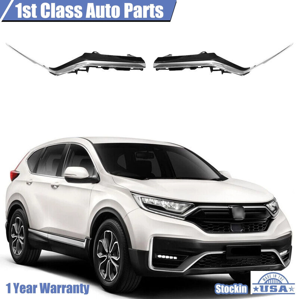 Chrome Front Central Grille Cover for Honda CR-V (2020–2022)