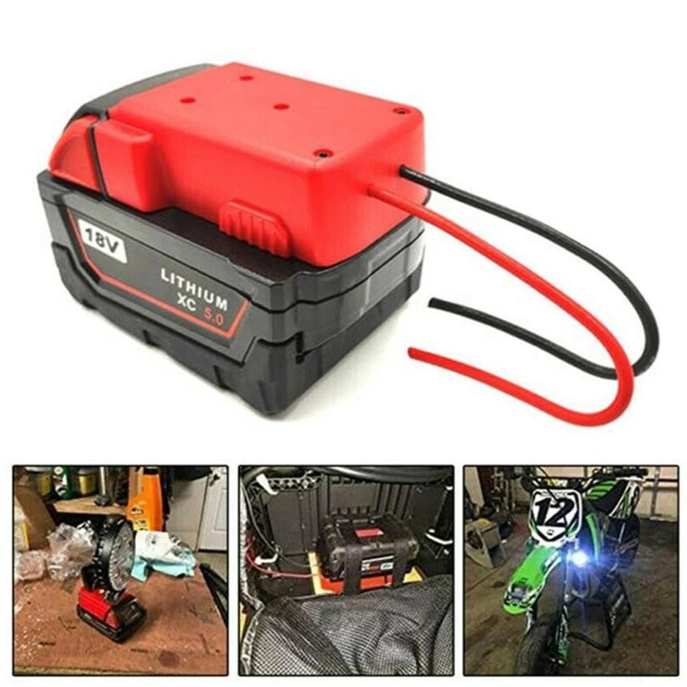 Battery Adapter for Milwaukee M18 Li-ion Battery (2012–2023)