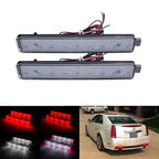 Clear Lens Rear Bumper Reflector Brake Light for Cadillac CTS / GMC Acadia