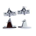 Set of 2 Stainless Steel Bimini Top Deck Hinge Mount Fittings for Marine Boat