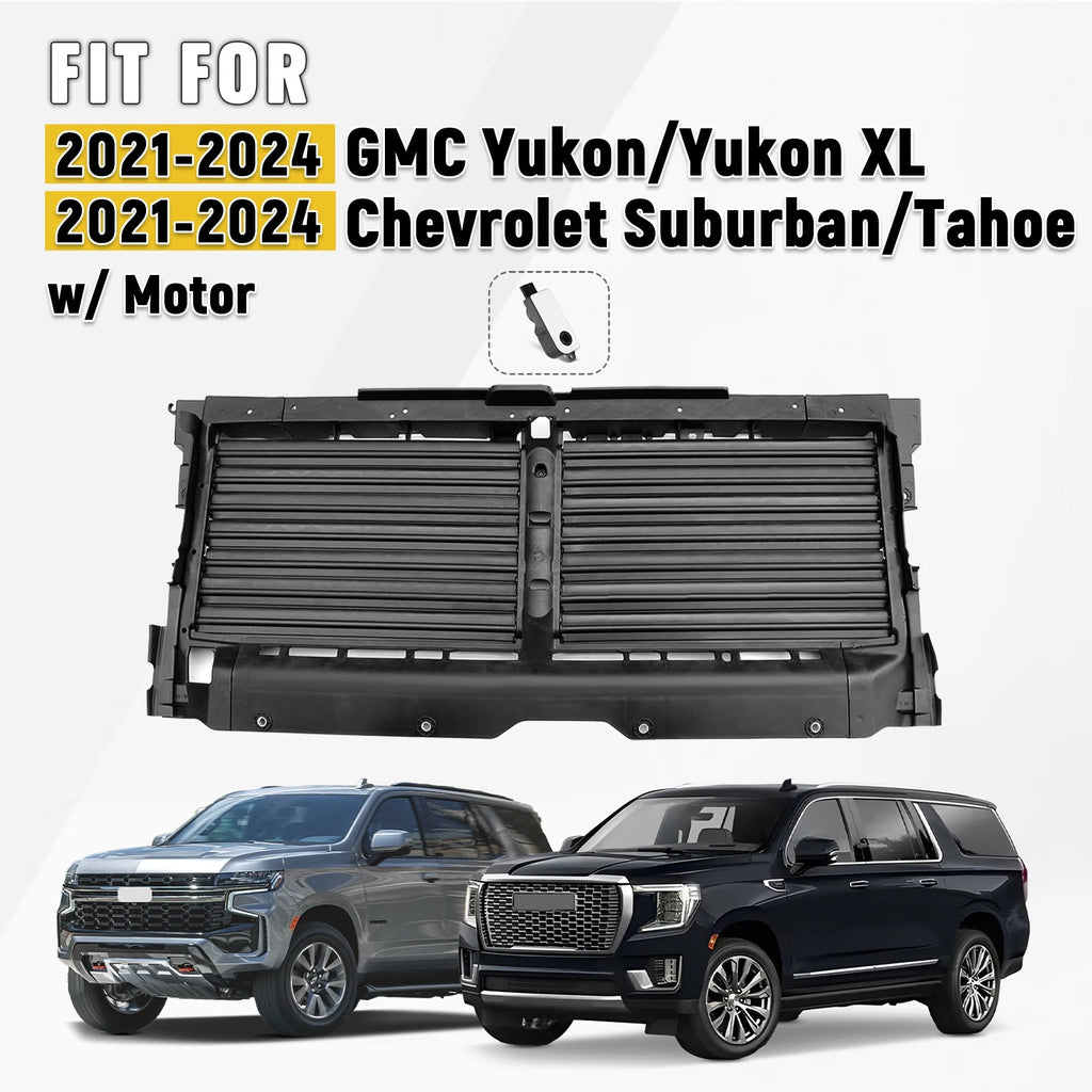 Radiator Shutter with Motor for Chevy Tahoe/Suburban, GMC Yukon/Yukon XL (2021–2024)