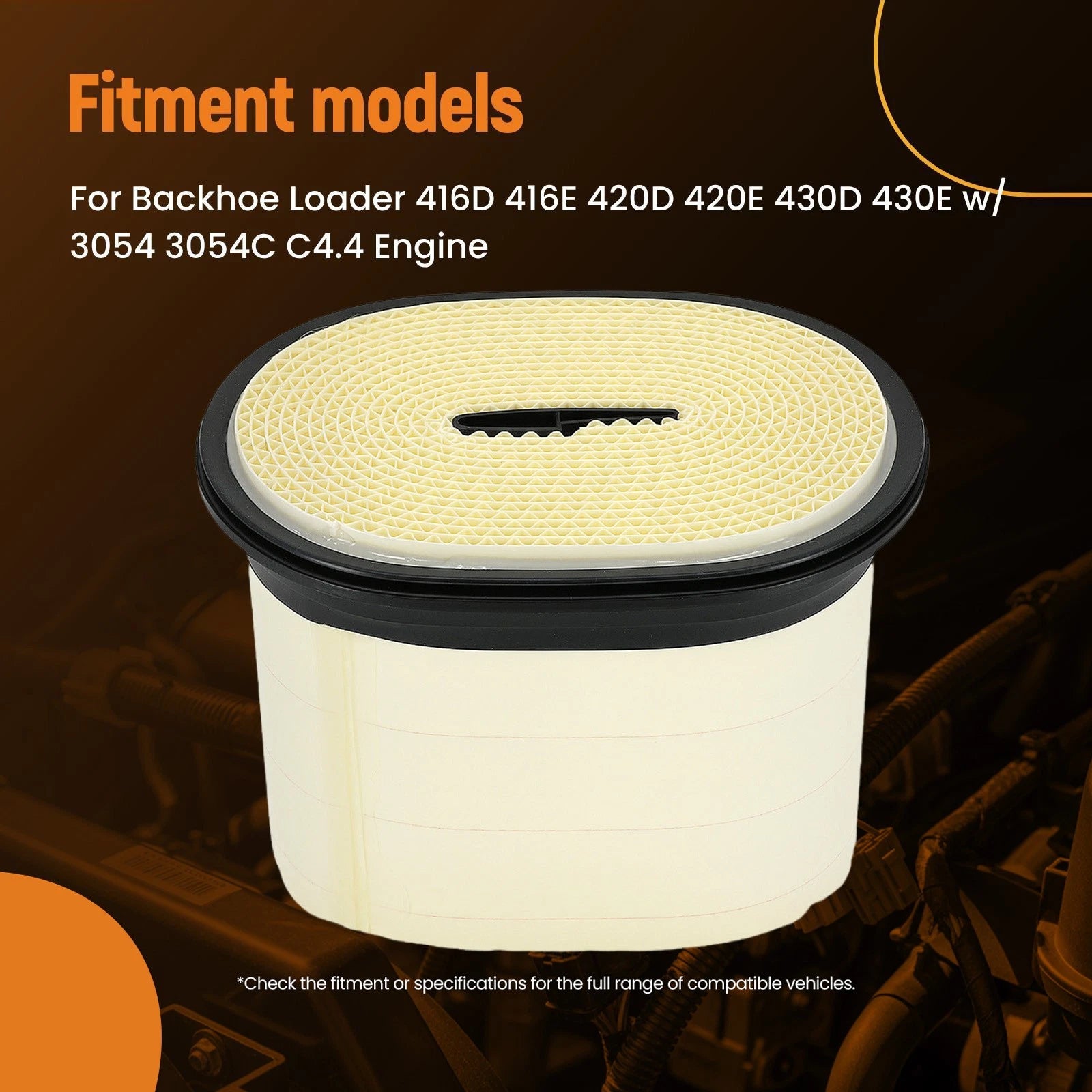 Engine Air Filter for CAT 416D 420D 430D Backhoe Loader (2000-2015)