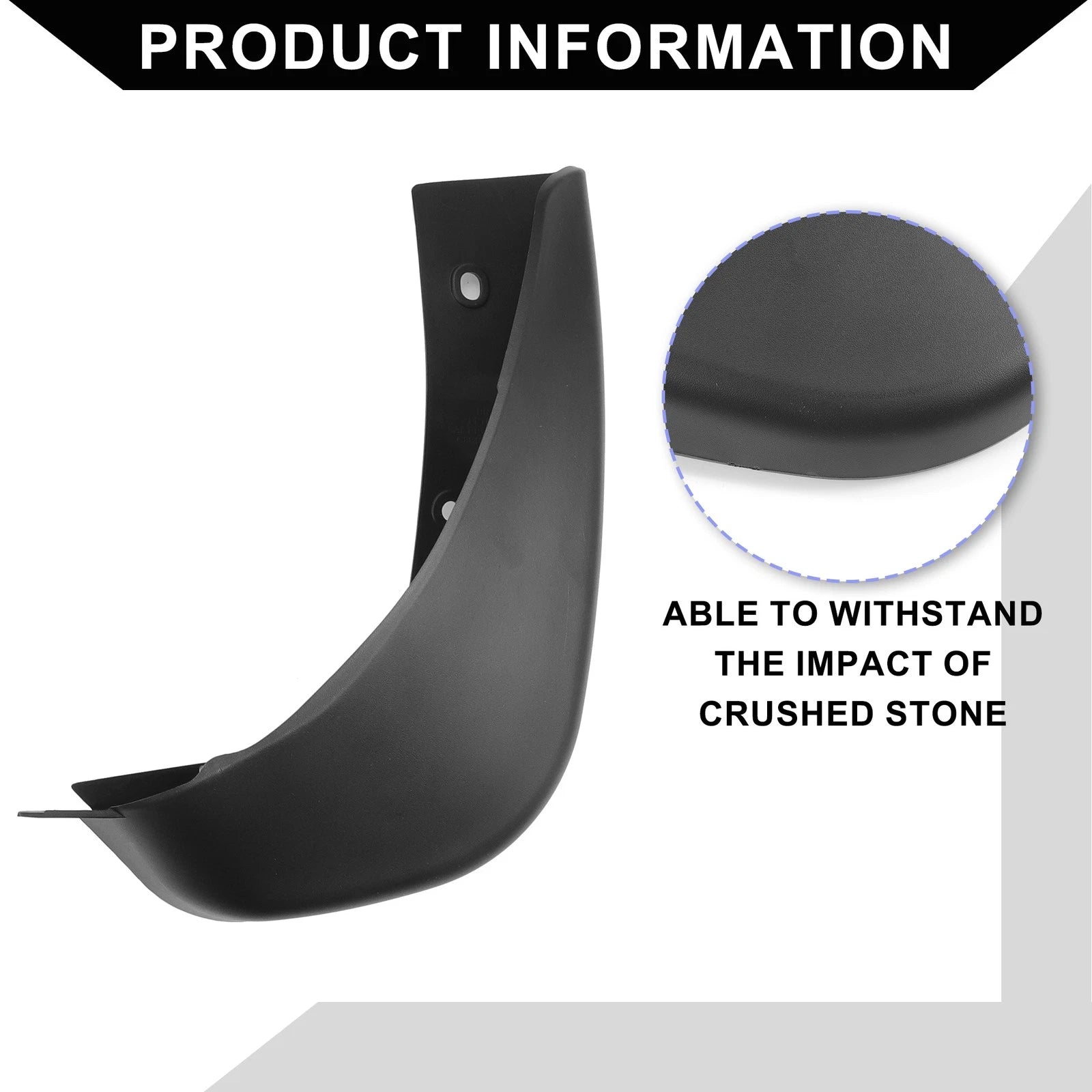 Set of 2 Front & Rear Mud Flap Splash Guards for Volkswagen Golf (2015–2017) 655692321973