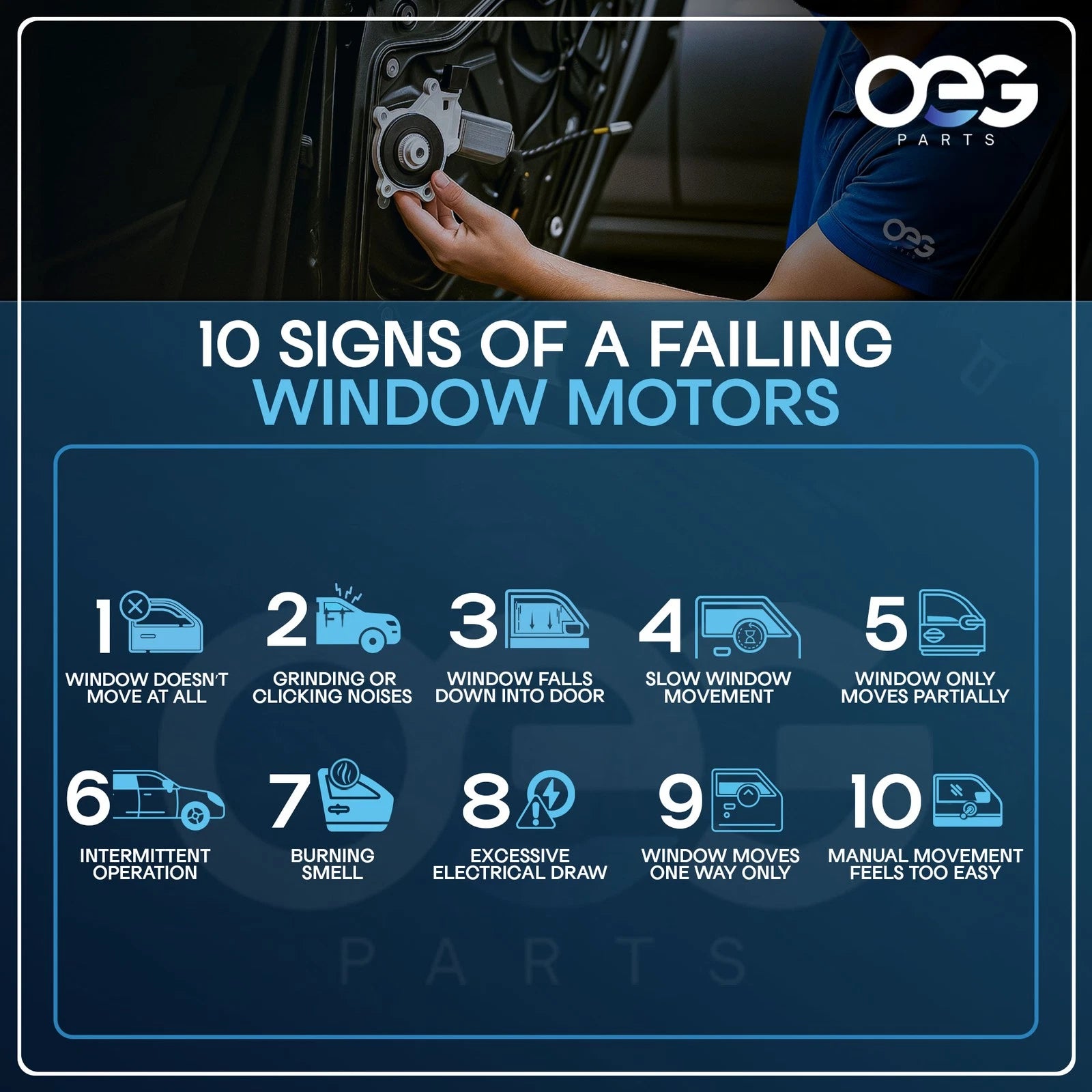 Front Left Window Motor for Mercury Cougar (1992-2002)