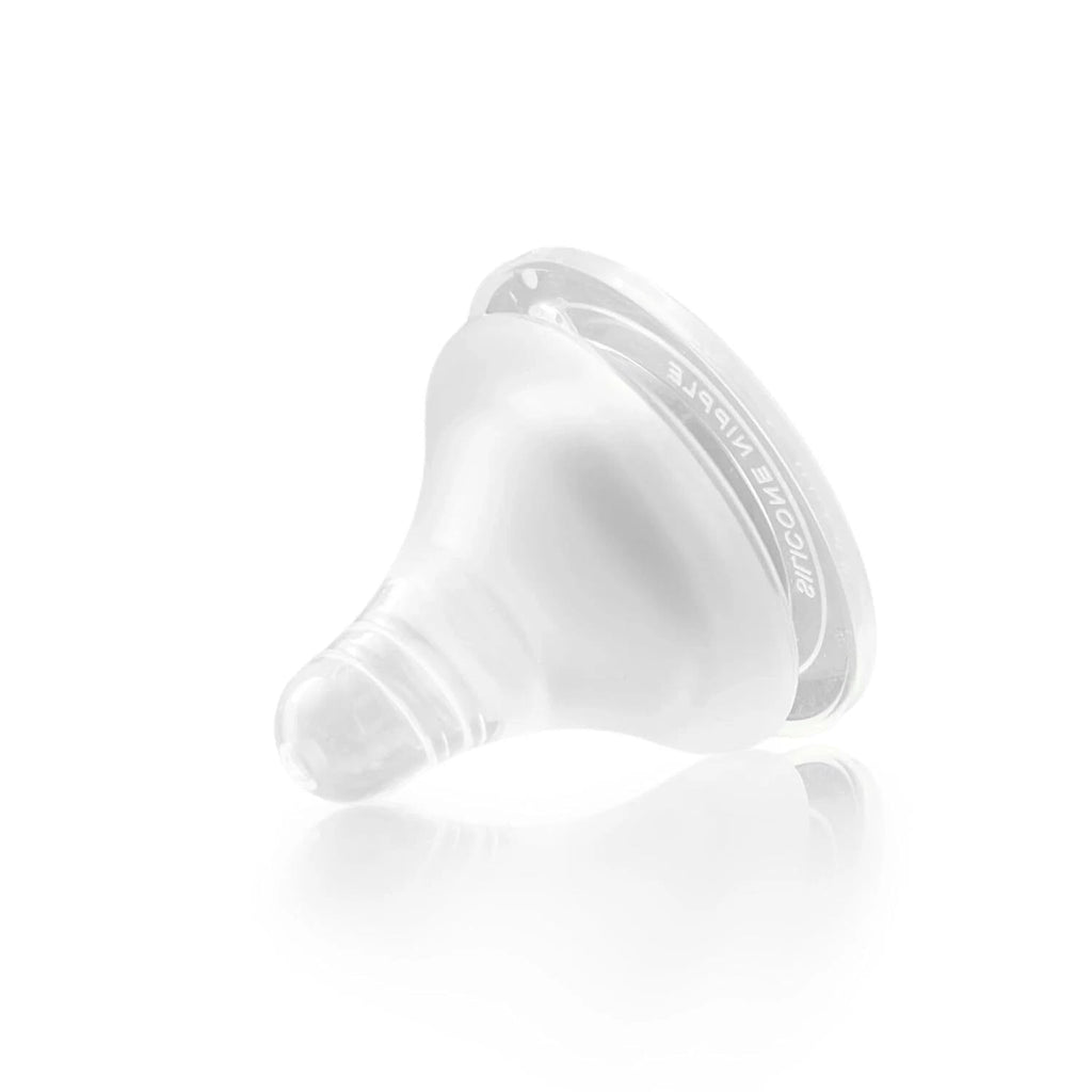 2 Albo Anti Colic Silicone Nipples for Baby Bottles (Level 1, Narrow)