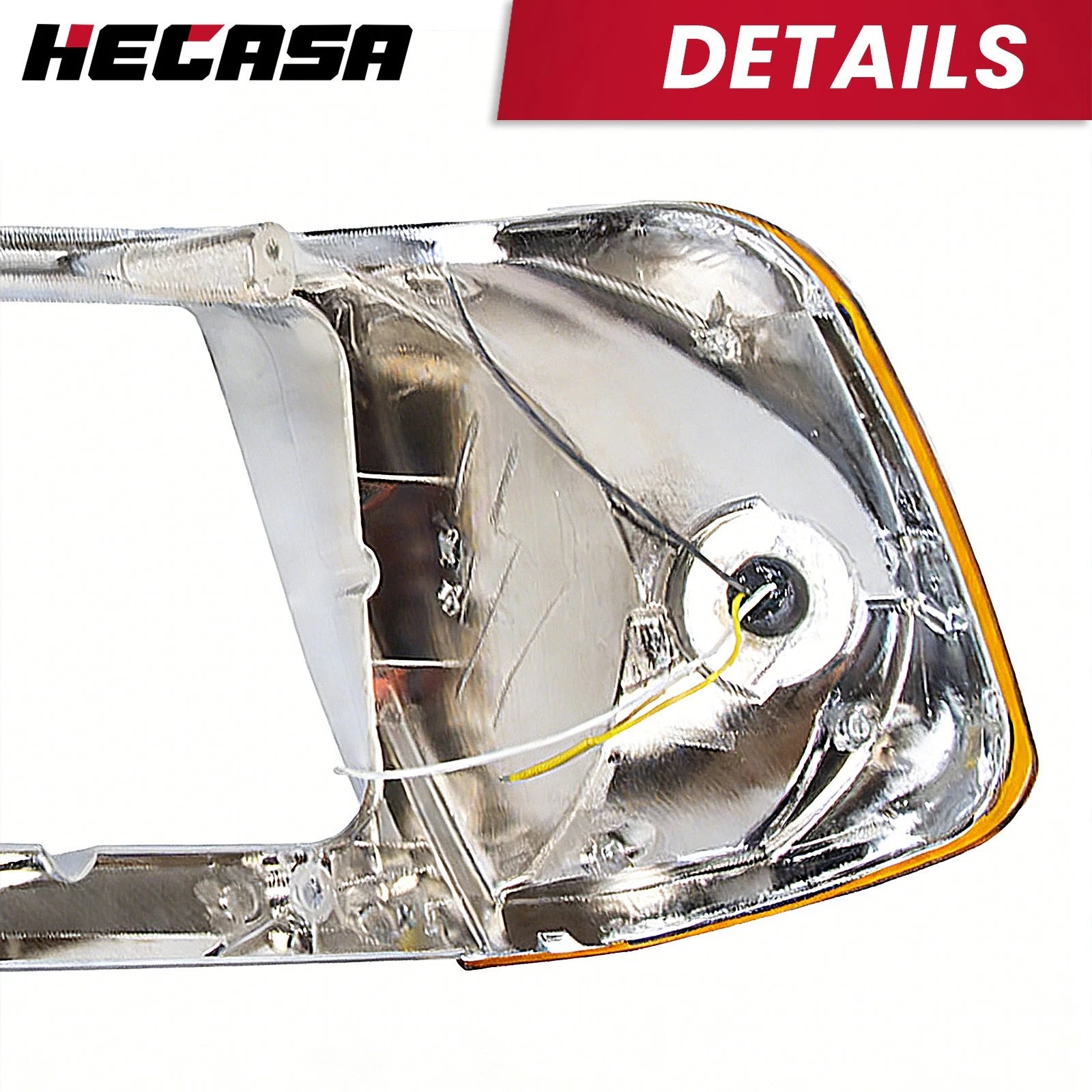 Headlight Bezel with LED Turn Signal for Freightliner FLD120