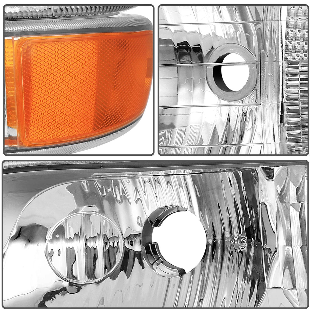 Headlight Assembly Pair for Chevrolet Silverado Tahoe (2000–2002)