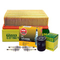 Mann Engine Oil & Air Filters with Spark Plugs Kit for Audi A4 (2003–2006)