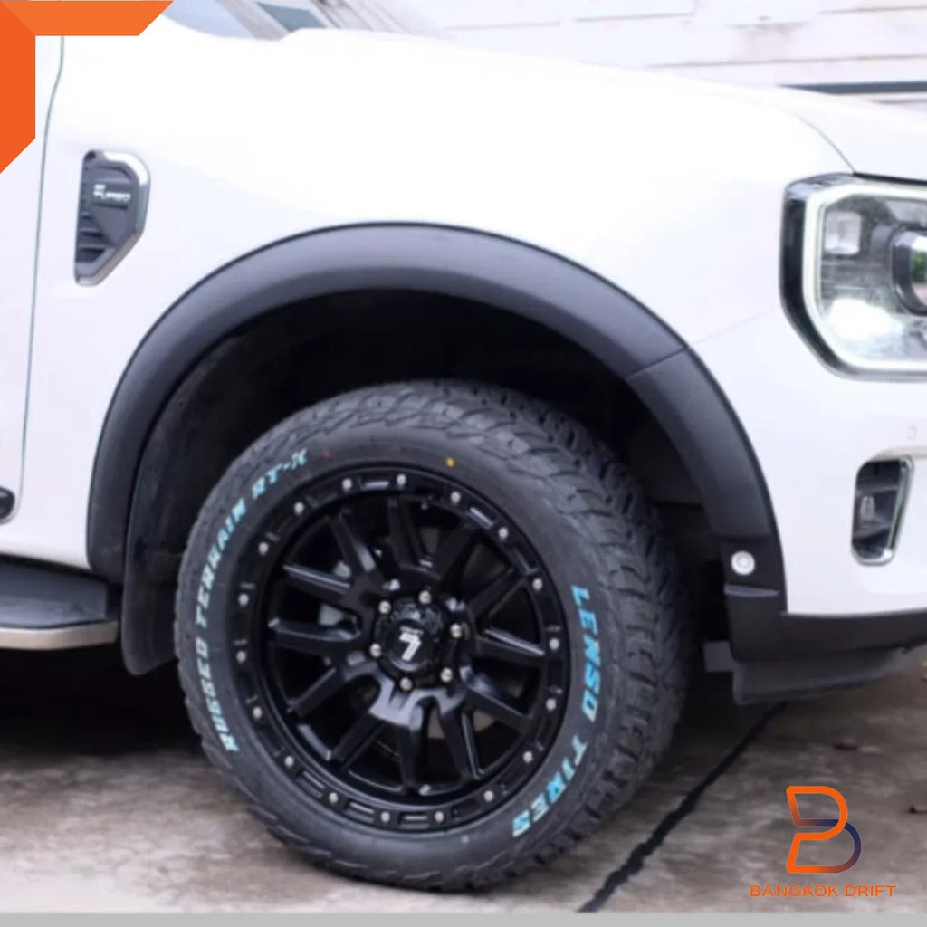 4" Matte Black Fender Flares for Ford Everest UB SUV (2022-2024)