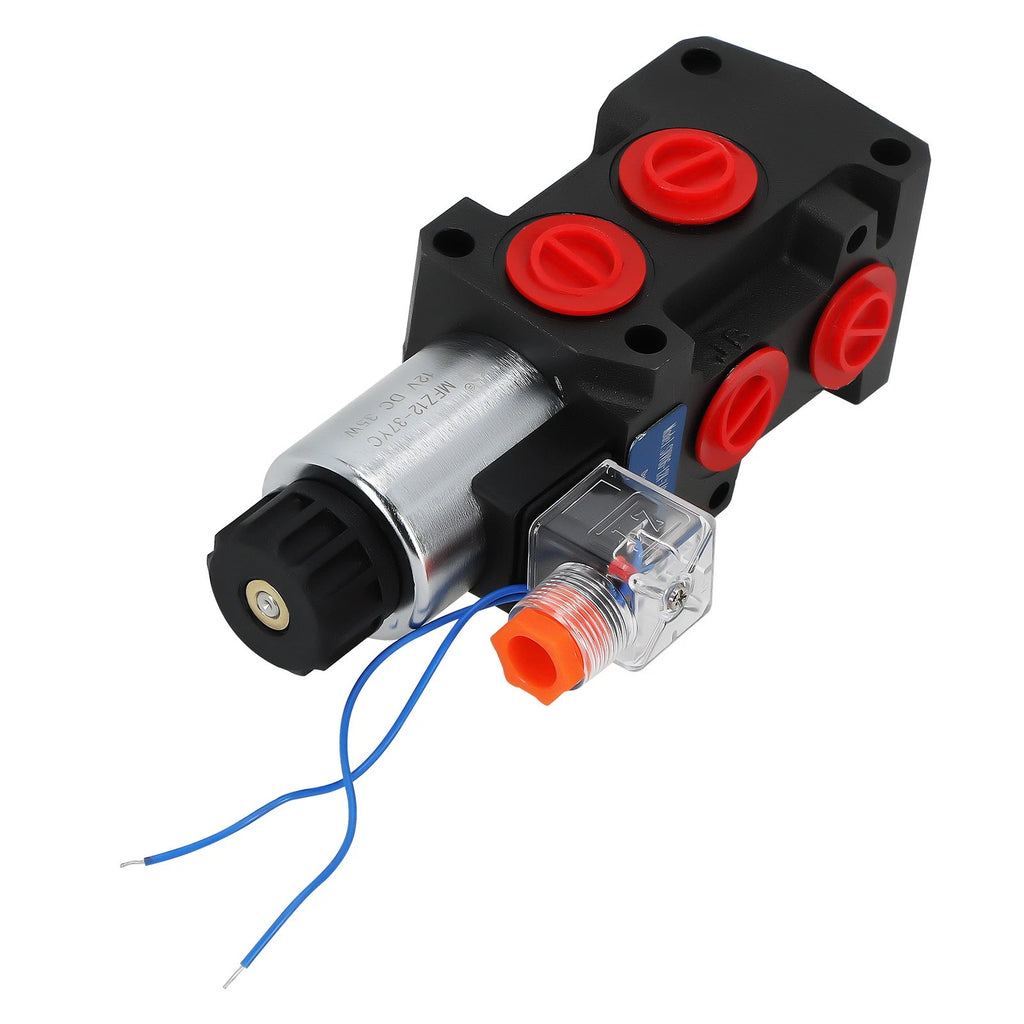 Hydraulic Control Valve 6-Port 12VDC 13GPM SAE Thread 3625PSI for