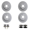 Set of 4 Disc Brake Rotors & Euro Pads for Mercedes W211 E320 RWD