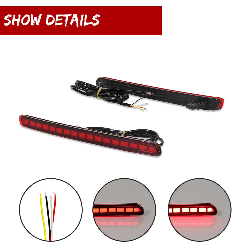 Red LED Rear Bumper Reflector Brake Light for Toyota Corolla Hatchback (2019–2022)