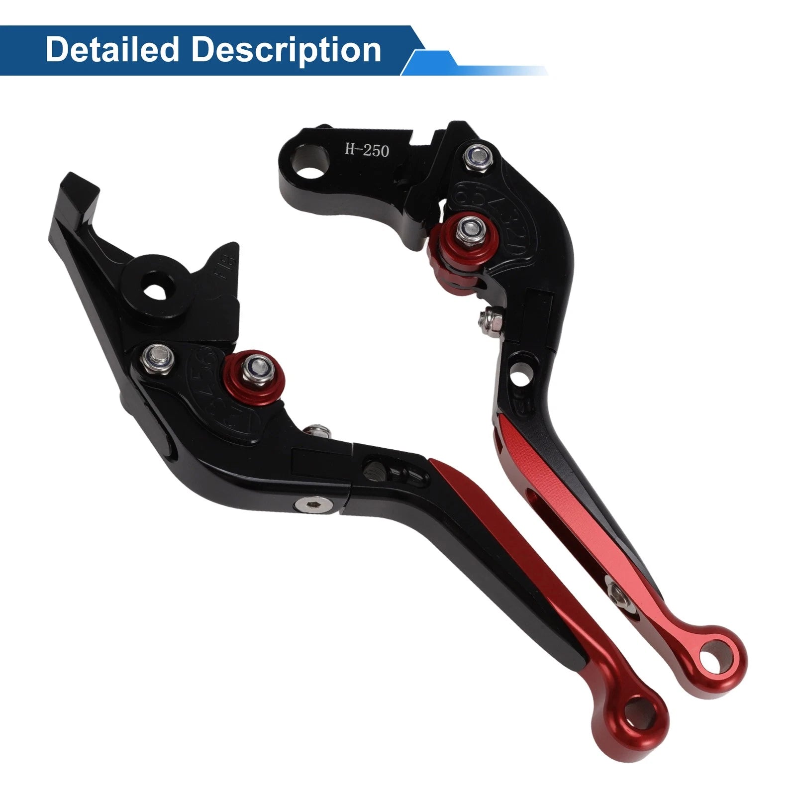 Adjustable Brake Clutch Lever for Honda Rebel 300 (2017–2022) Black Red