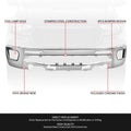 Front Bumper for Ford Ranger (2019–2024) OE Style with Fog Light Holes, Chrome