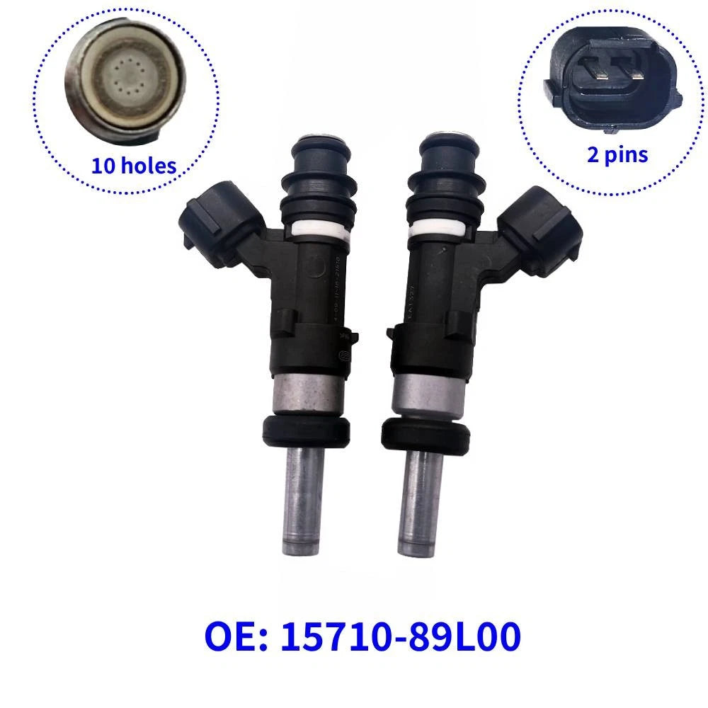 2X Fuel Injector 15710-89L00 for Suzuki Outboard 15HP 20HP 9.9HP (1990–2023)