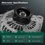 Alternator for Hyundai Veracruz (2007–2012) 3.8L 130 Amp 11191N 11193