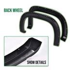 Set of 4 Pocket Rivet Textured Offroad Fender Flares for GMC Sierra 1500 (2007–2013)