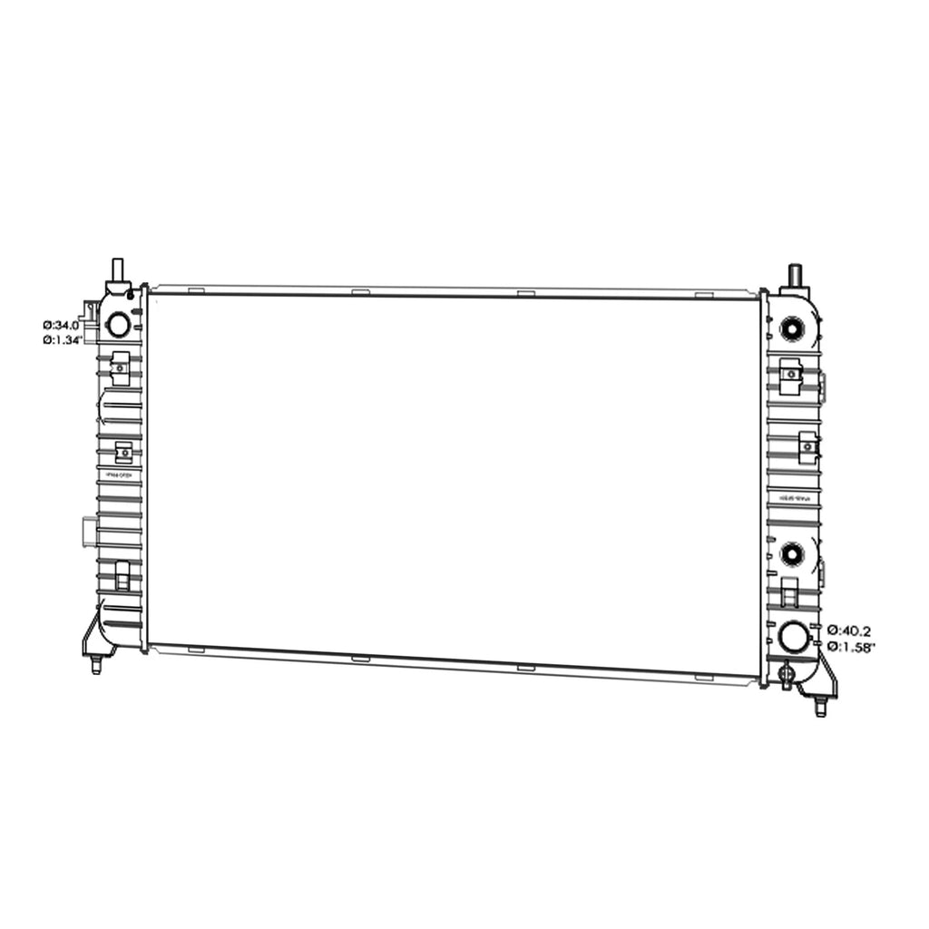 Replacement Radiator for Toyota Hilux (2015–2019)