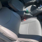 Set of 2 Gray Synthetic Leather Seat Covers for Toyota Prius (2010–2015)