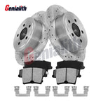 RWD Rear Brake Rotors + Pads for Chrysler 300 Dodge Challenger Charger (2005–2023)