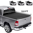 5.8FT Soft Tri-Fold Tonneau Cover for Chevy Silverado/GMC Sierra 1500 (2019–2024)