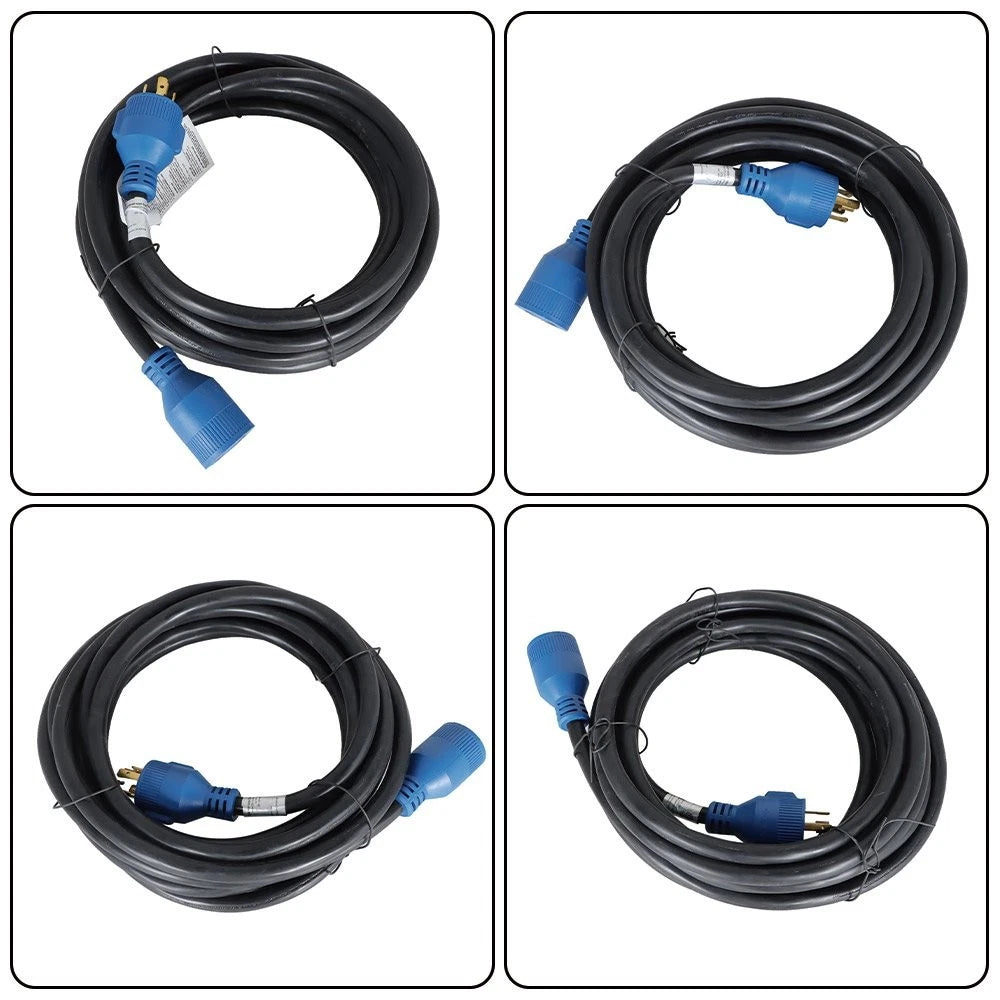 30 Amp Generator Cord 25FT L14-30P to L14-30R for Outdoor Use