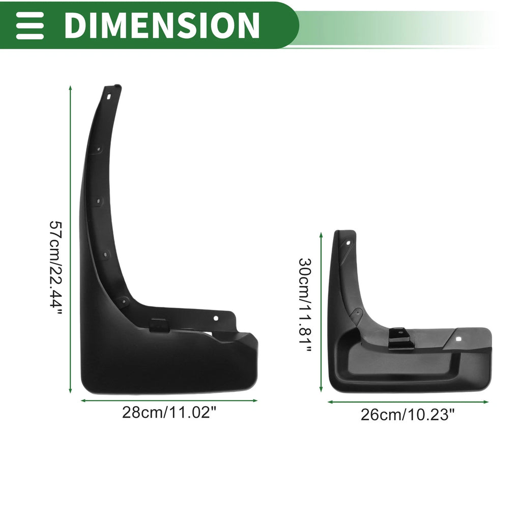 Mud Flaps Splash Guards for Nissan Patrol Y62 (2011–2019)