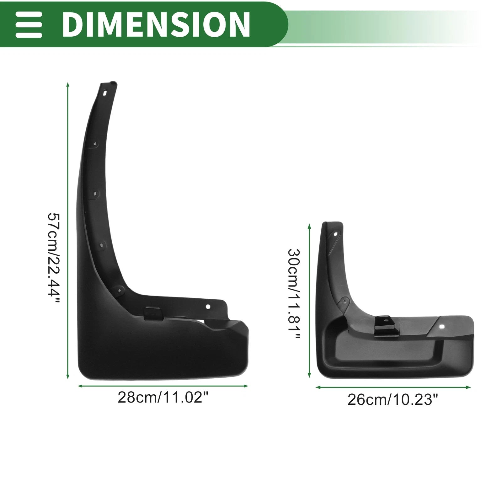 Mud Flaps Splash Guards for Nissan Patrol Y62 (2011–2019)