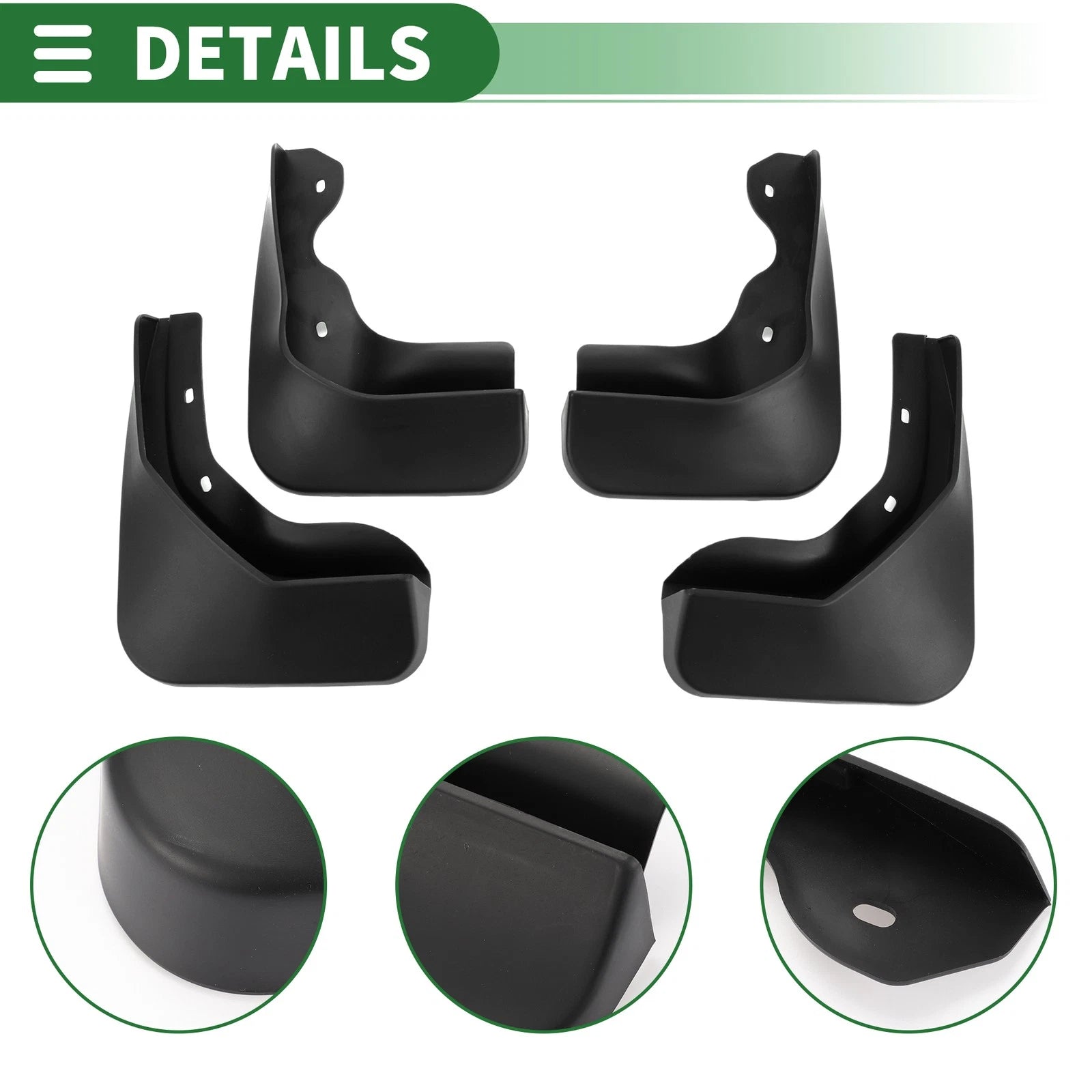 Set of 2 Mud Flaps for Volkswagen Jetta (Sedan) (2015–2017)