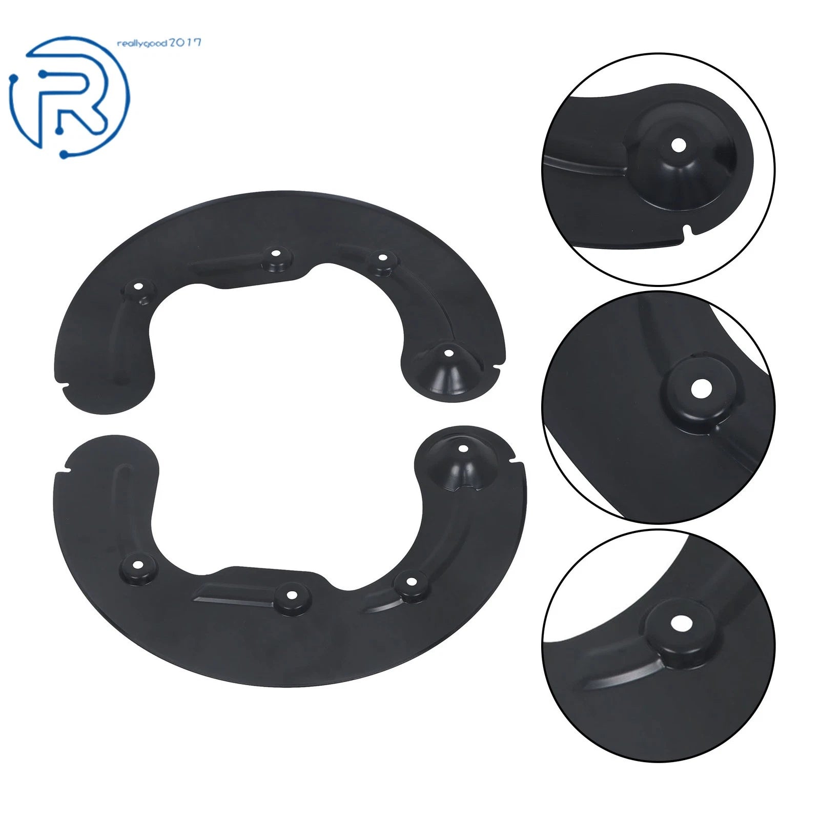 Set of 2 Front Brake Backing Plates for Ford F-150 (2004–2008)