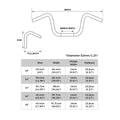 1 1/4" Ape Hanger Handlebar for Harley FLST FXST Sportster 883 1200 (Fits 12")