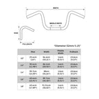 1 1/4" Ape Hanger Handlebar for Harley FLST FXST Sportster 883 1200 (Fits 12")