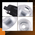 Rear Brake Rotors & Ceramic Pads Kit for Nissan Altima/Maxima (2002-2023)
