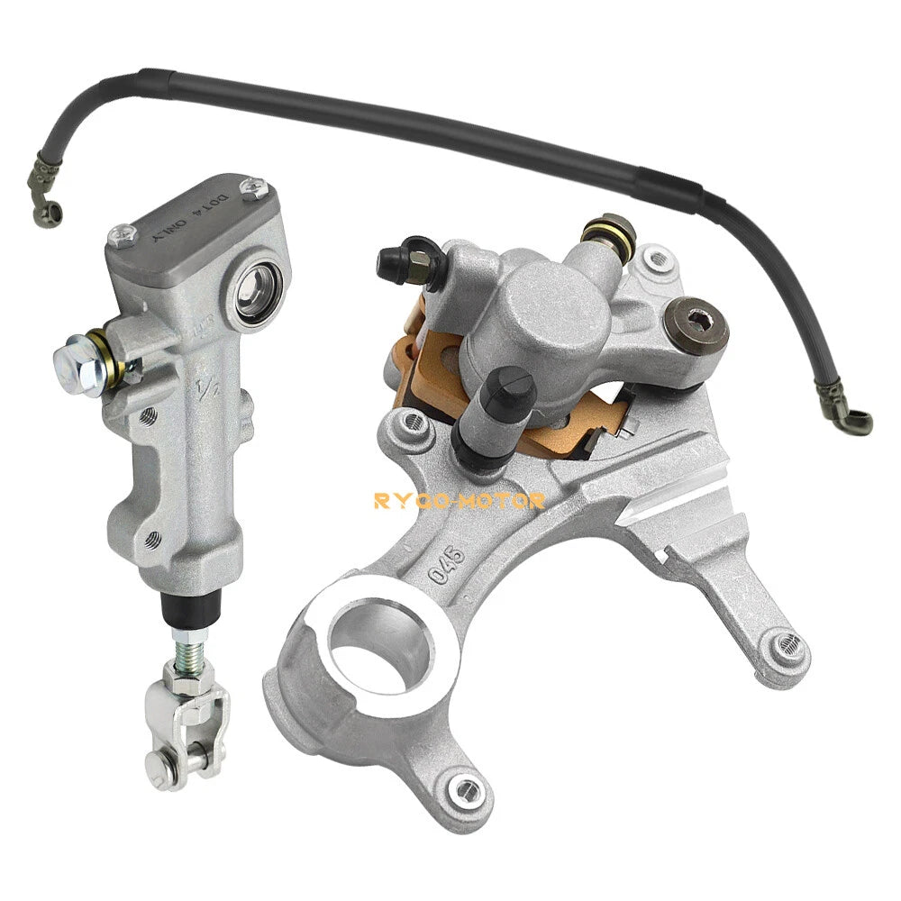 Rear Brake Caliper & Master Cylinder Hose Assy for Kawasaki KLX450R KX450/KX450F (2008–2019)
