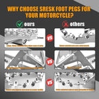 MX Style Floorboard Foot Pegs for Harley Dyna Touring Sportster Softail