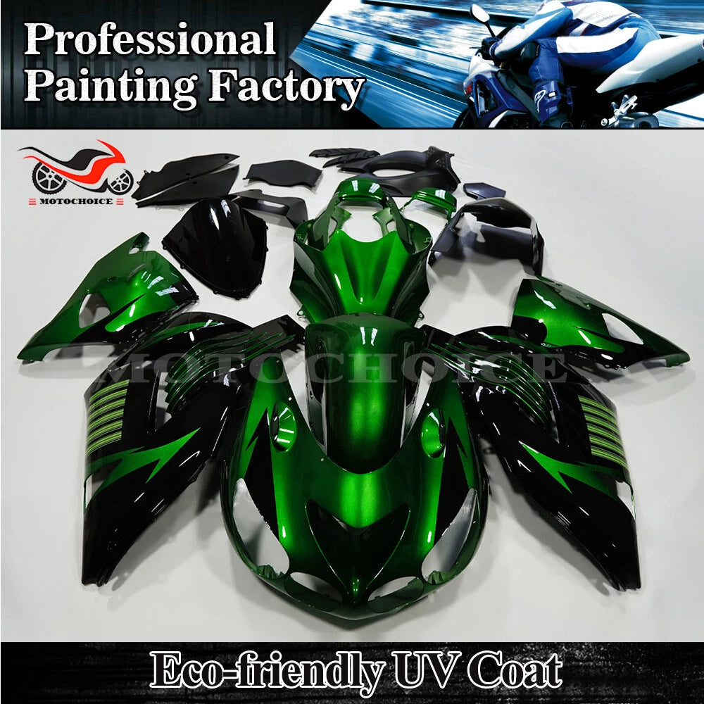 Metallic Green Fairing Kit for Kawasaki Ninja ZX14 ZX14R (2006–2011)