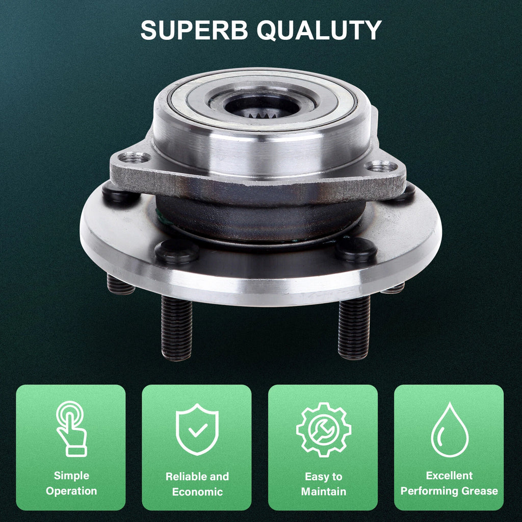 2X Front Wheel Bearing Hub for Mitsubishi Galant (2001–2005)