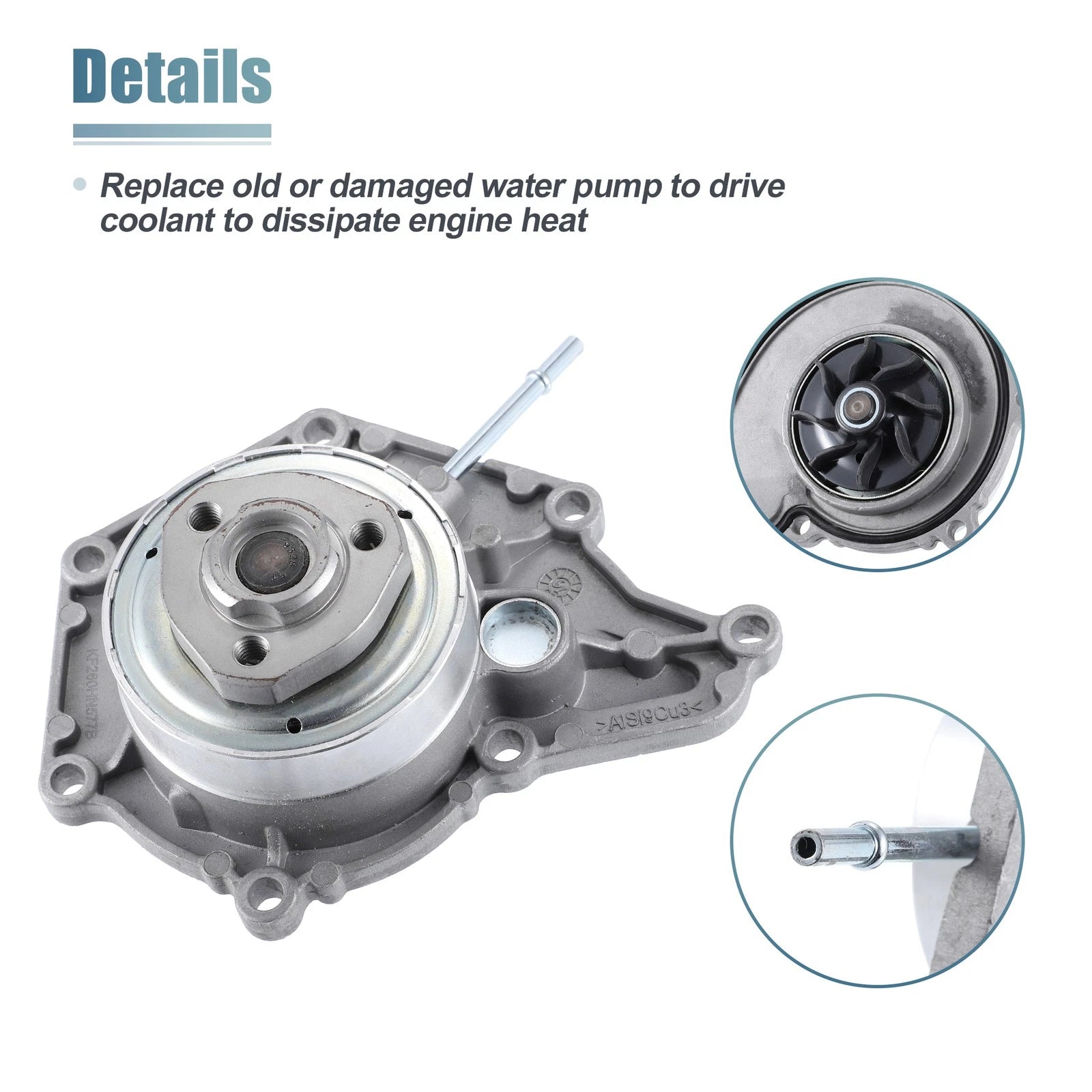 Engine Cooling Water Pump No. 06E121016G for Audi Q5 A7 Quattro (2012–2015)