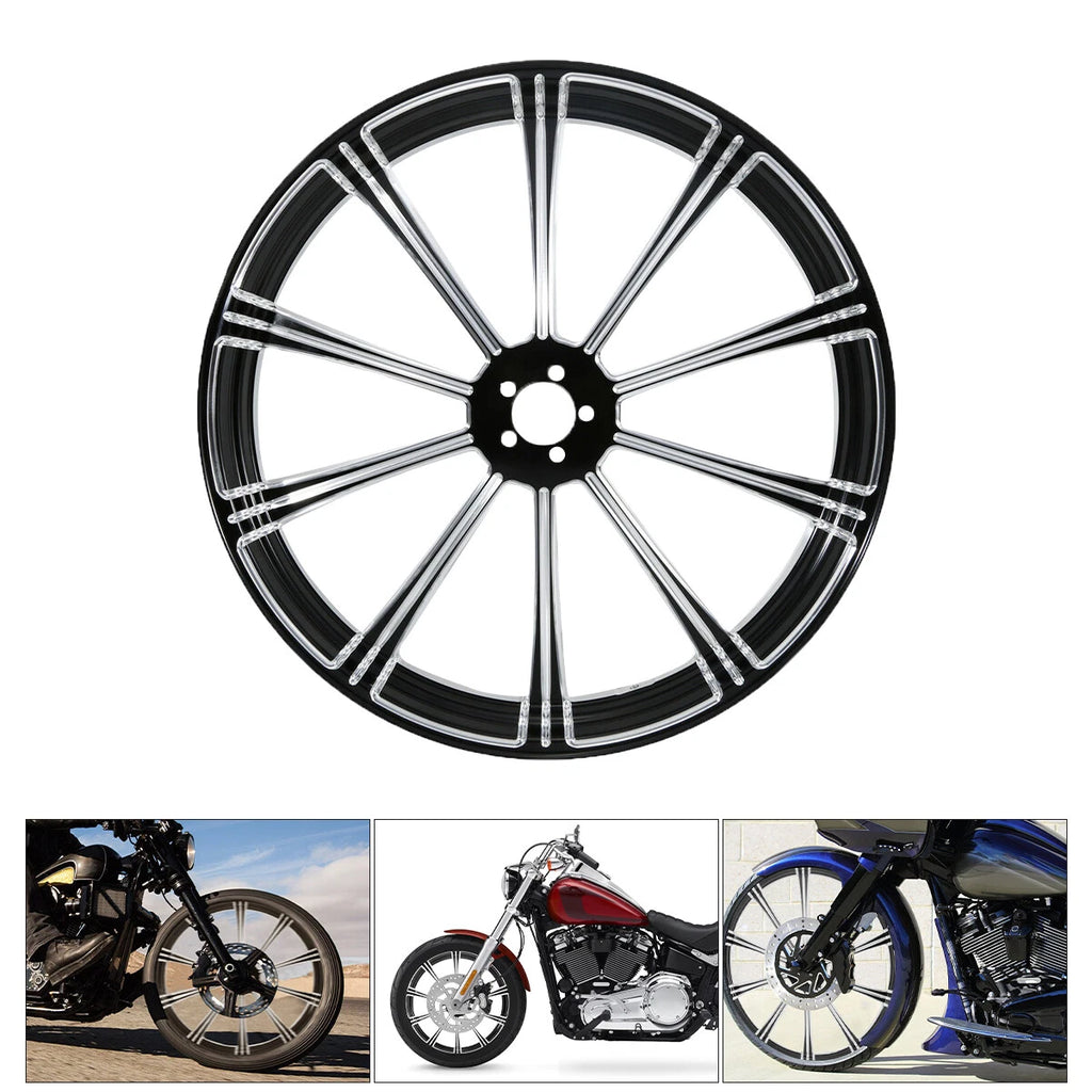 30" x 3.5" Front Wheel Rim Dual Disc Hub for Harley Touring (1997–2021)