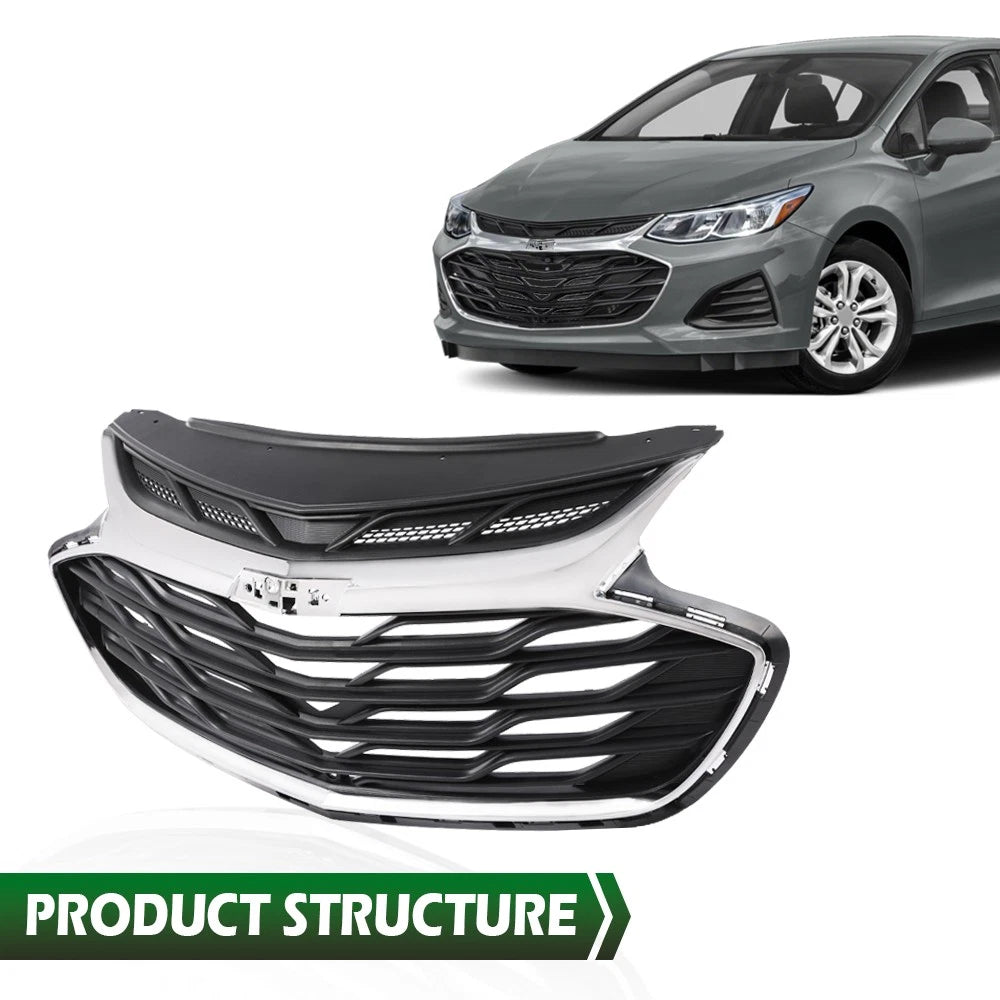 Front Upper Chrome Grille Assembly for Chevrolet Cruze (2019)