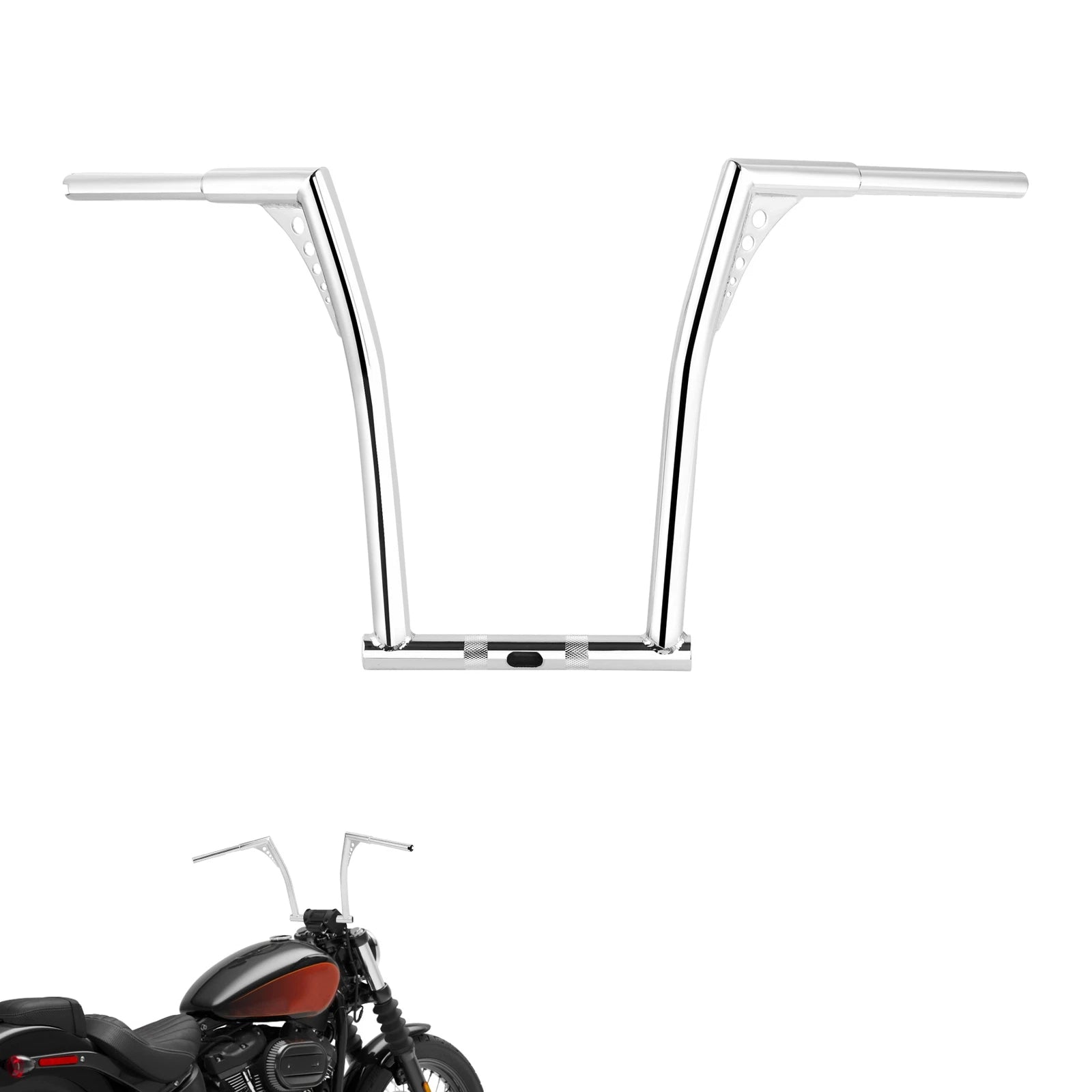 18" Ape Hanger Handlebar for Harley Dyna Softail Touring